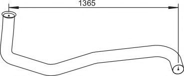 DINEX 64167 Exhaust Pipe